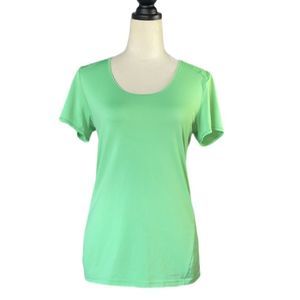 Patagonia Capilene1 Silkweight Green Neon Scoop Neck Tee